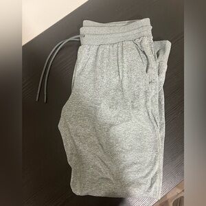 Athleta Uptempo Joggers Heather Green Track Lounge Pants with Elastic Waistband